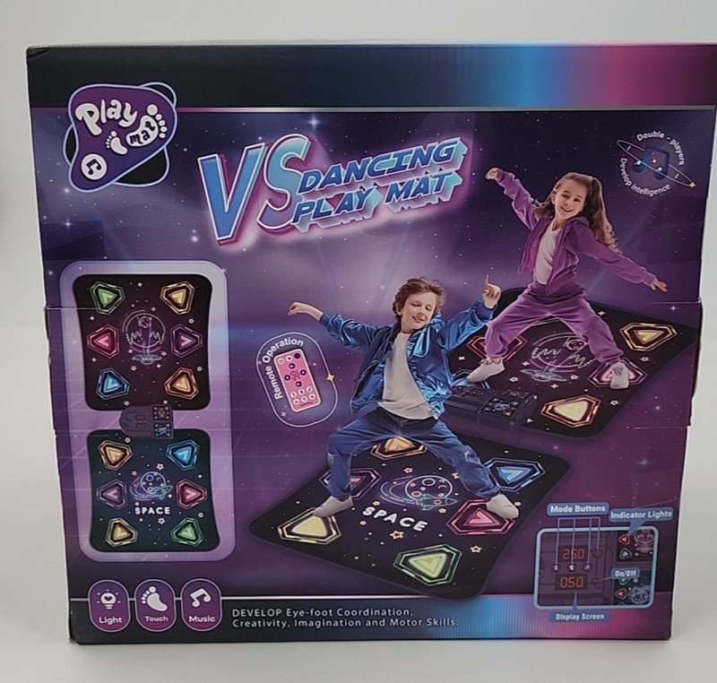 2 Player Electronic Dance Mat For Children Multiple Game Modes & Built in Music