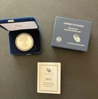 2013-W Proof American Silver Eagle Dollar/Box & COA US Mint