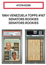 1964 Topps Venezuela LOU PINIELLA Autographed Card RC Yankees Ms PSA/DNA AUTO 10