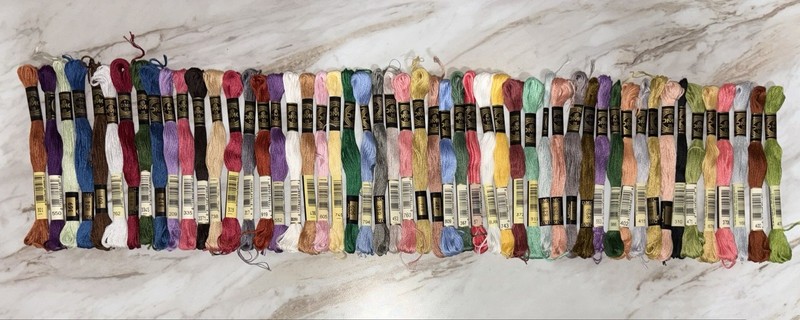 100+ DMC Floss Skeins-  Lot #8 - New From Dealer Reduction Sale - No Duplicates