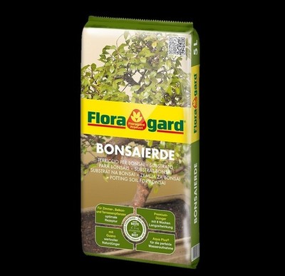 Floragard Bonsaierde 5 L Spezialerde Blumenerde Dünger Zimmerbonsai Torf Pflanze