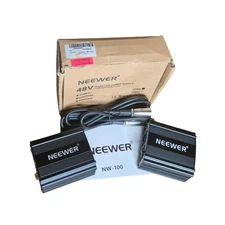 Neewer NW-100 48V Phantom Power Supply XLR w/ AC Adapter & Extra Unit