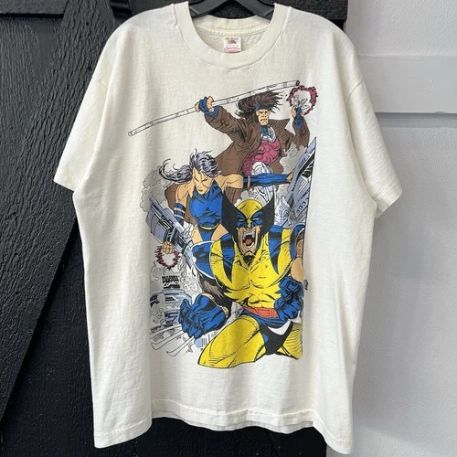 Vintage 90s 1994 Marvel Comic Images X-Men Wolverine Gambit Psylocke Tee Size XL