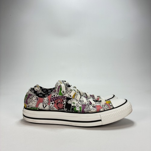 Converse Chuck Taylor All Star Comic White Multi Sneakers 113847F Women's Size 8