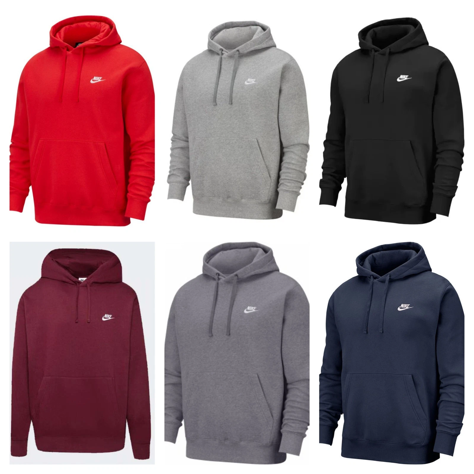 Nike Club Fleece Mens Hoodie Pullover Sportswear Sweatshirt Jumper Casual New
