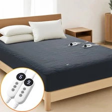 Electric Bed Warmer Queen Size Machine Washable Fast Heating 6 Heat Settings