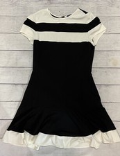 PETER SOM Design Nation Black & White Retro Mod Slimming Dress Sz 10