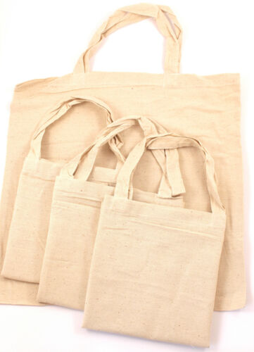 Borsa in tessuto 10 pezzi borsa in tessuto borsa in cotone borsa borsa da trasporto naturale 065 - Foto 1 di 2