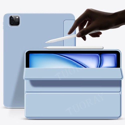 Smart Tablet Case Stand Cover For iPad 11 10 9 8 7 5 6th Gen Air 6th 11" M2 2024 - Picture 12 of 73