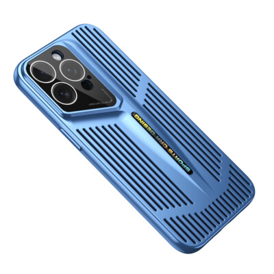 For iPhone 15 16 17 Pro Max 14 13 Electroplate Breathable PC Case Lens Protector