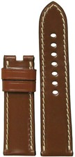 24mm RIOS1931 for Panatime Cognac Gen Shell Cordovan Leather Watch Band For Pane