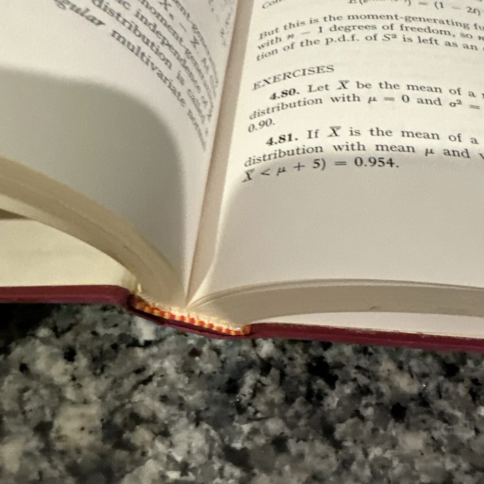 Hogg Craig Introduction to Mathematical Statistics 2 Book Sampling Techniques - Image 4 of 4