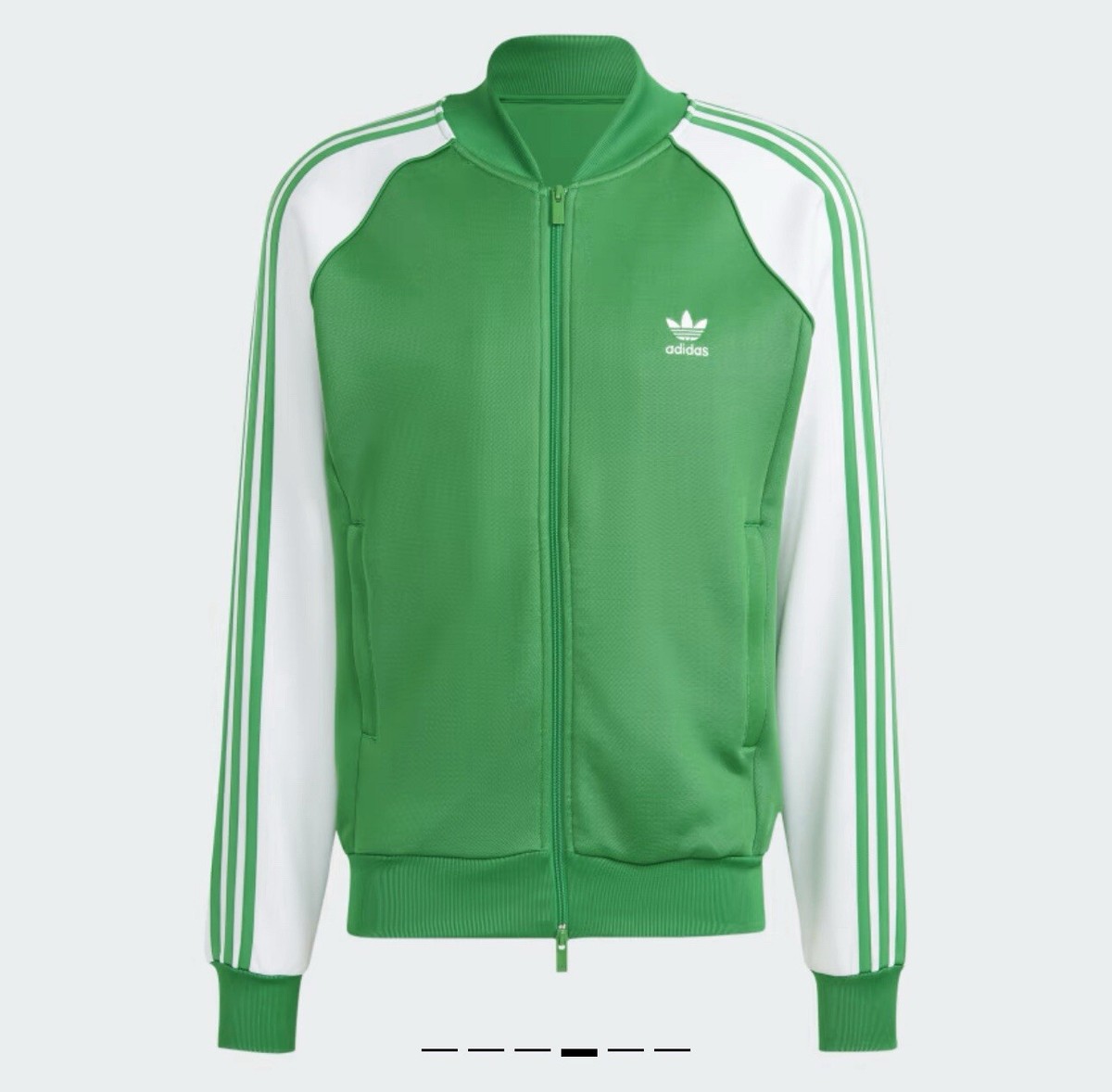 ジャケット M 緑/白 Adidas Originals Track Top Jacket In MINT 3 Arm Stripes