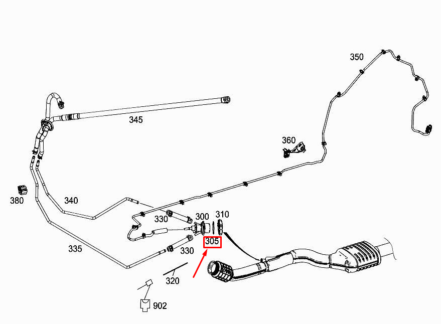 MERCEDES-BENZ C W205 Injection Nozzle Profile Seal A0004920056