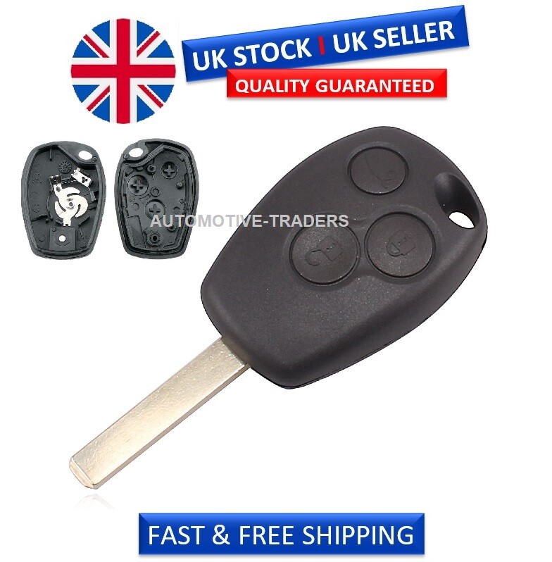 PARA Renault Clio Modus Laguna Megane 3 Botones Llave Remota FOB