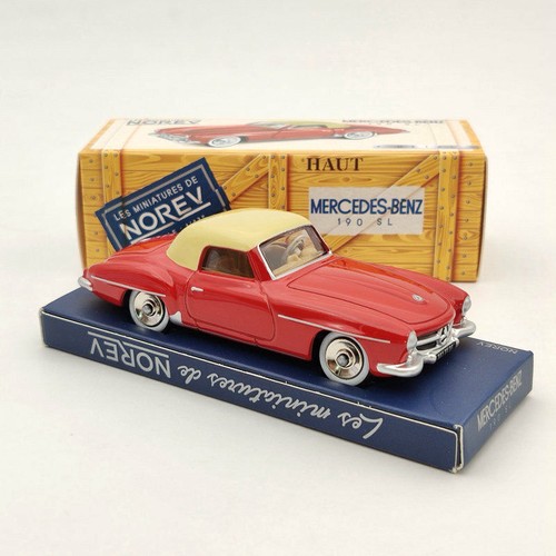 Norev 1/43 Mercedes Benz 190 SL Rosso CL3512 Modelli Diecast Collezione Limitata - Foto 8 di 9