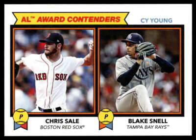 Chris Sale/Blake Snell 2018 Topps Throwback Thursday Award Contenders #195