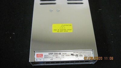 ERP-350-48, MEAN WELL, Power Supply;AC-DC;48V;7.3A;200-264V In
