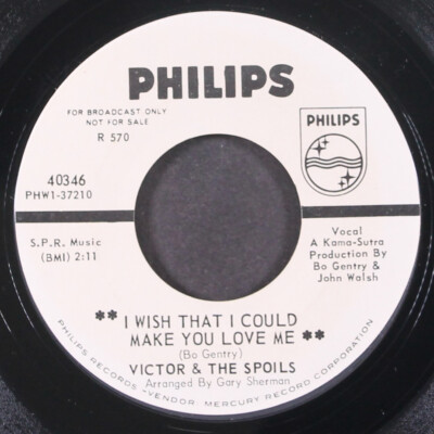 VICTOR & SPOILS: i wish that i could make you love me / lonely memory PHILIPS 7''