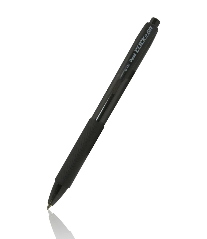 NEW Pentel Click-N-Go Ballpoint Pens BULK 144-pcs Black/Black 1.0mm BK450-TA-ABR - Image 2 of 2