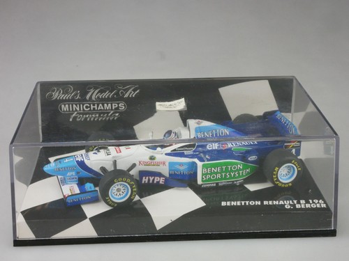 Minichamps F1 1/43 Benetton Renault B 196 G. Berger 4 Vitrine 127651 - 第 7/8 張圖片
