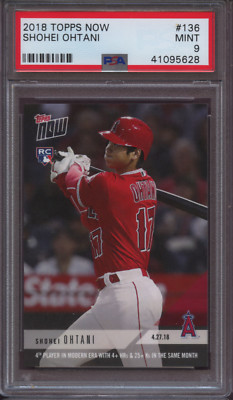 2018 Topps Now 136 Shohei Ohtani PSA 9 Mint RC | eBay