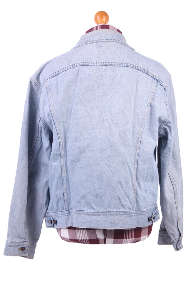 Lee джинсовой ткани водитель грузовика куртка 90-х ретро водитель грузовика светло-синий размер L-DJ1052 - Изображение 2 из 3