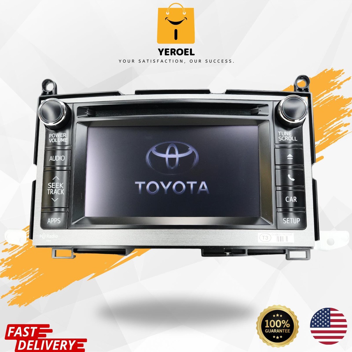 2013-2014 Toyota Venza OEM Radio Control Unit GPS Nav AM/FM/CD