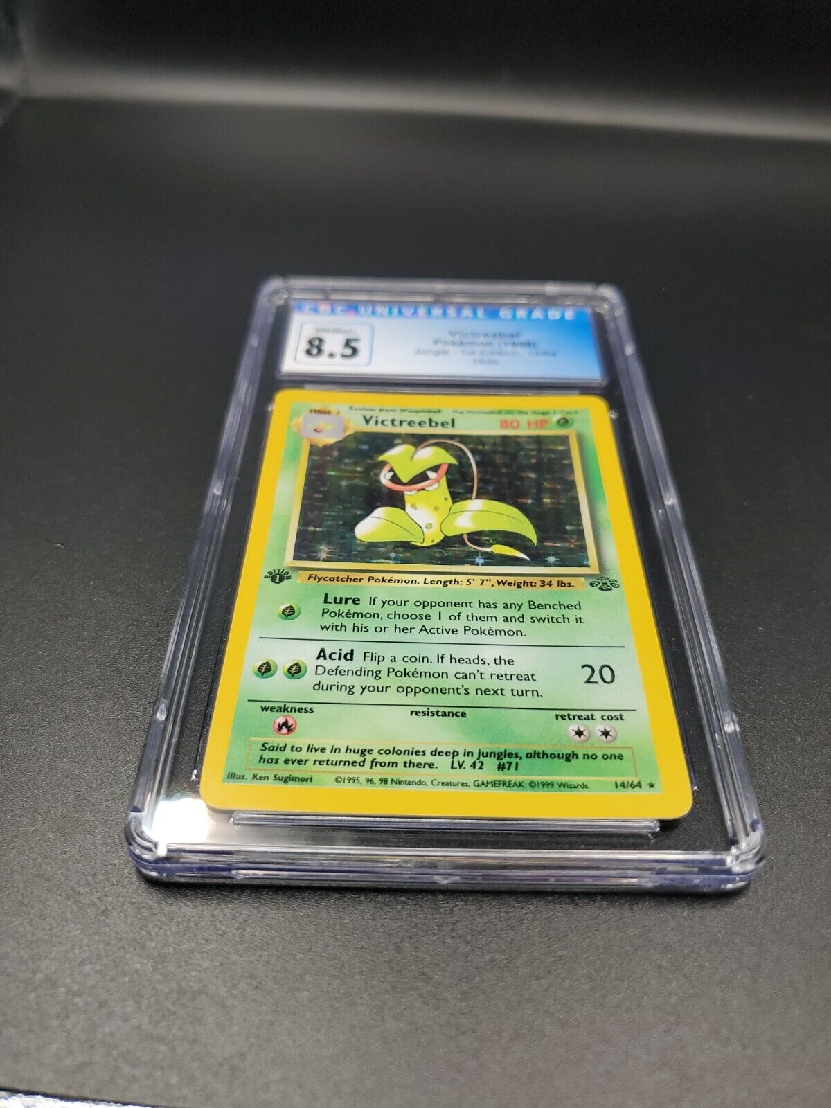 Carta Antiga Pokemon Victreebel 14/64 Holo Rare Jungle Original Card