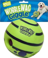 Wobble Wag Giggle Ball, Interactive Dog Toy, Fun Giggle Sounds Free Shipping