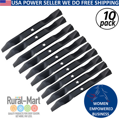 10PK 21'' Blades for Craftsman 42'' Mowers   Replaces 138971, 532138971, 195-005