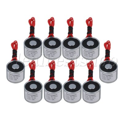 10x Electric Lifting Magnet Holding Electromagnet Lift 9V DC 4W 0.5A 5Kg