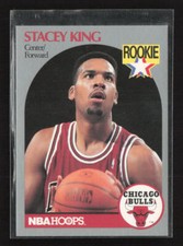 1990-91 Hoops #66 Stacey King Chicago Bulls Rookie