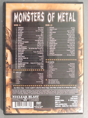Monsters of Metal Vol. 4 The Ultimate Metal Compilation DVD 2-Disc