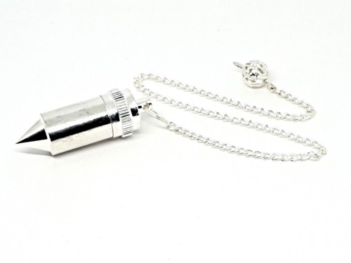Metal Pendulum Dowsing Professional Divination Secret Chamber Wish & Velvet Bag - Picture 7 of 19