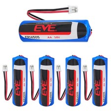 5PCS ER14505 3.6V 2700mAh Non-rechargeable Li-ion Battery with 2.0 White Plug