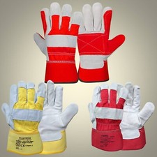 HEAVY DUTY GARDENING GLOVES RIGGER LEATHER CUT & THORN RESISTANT PRUNING SIZE XL