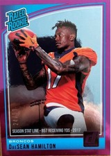 DAESEAN HAMILTON 2018 DONRUSS RATED ROOKIE PURPLE 24/99