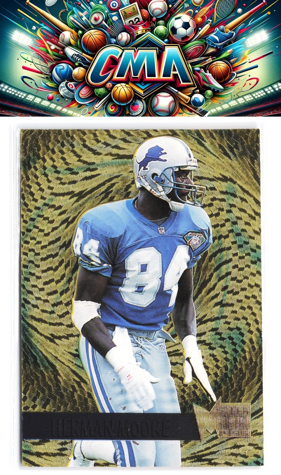 1995 Fleer Metal #12 Herman Moore Gold Blasters