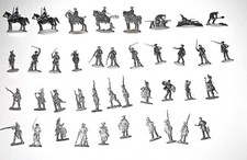 PRUSSIAN LEAD FLAT SOLDIERS: 40 In Box