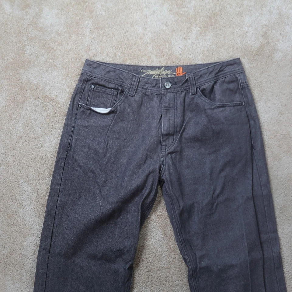 Vintage Y2K Miskeen Jeans Men 36x32 Embossed Baggy Skater Grunge Hip Hop Denim - Image 3 of 4