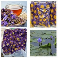 Blue Lotus 100 Organic Flower Nymphaea Caerulea Herbals Dried Flower tea 1 oz