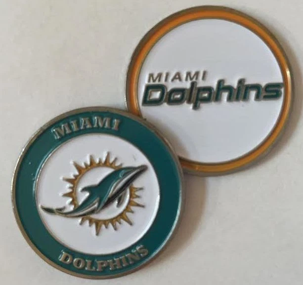 Miami Dolphins Golf Ball Marker New