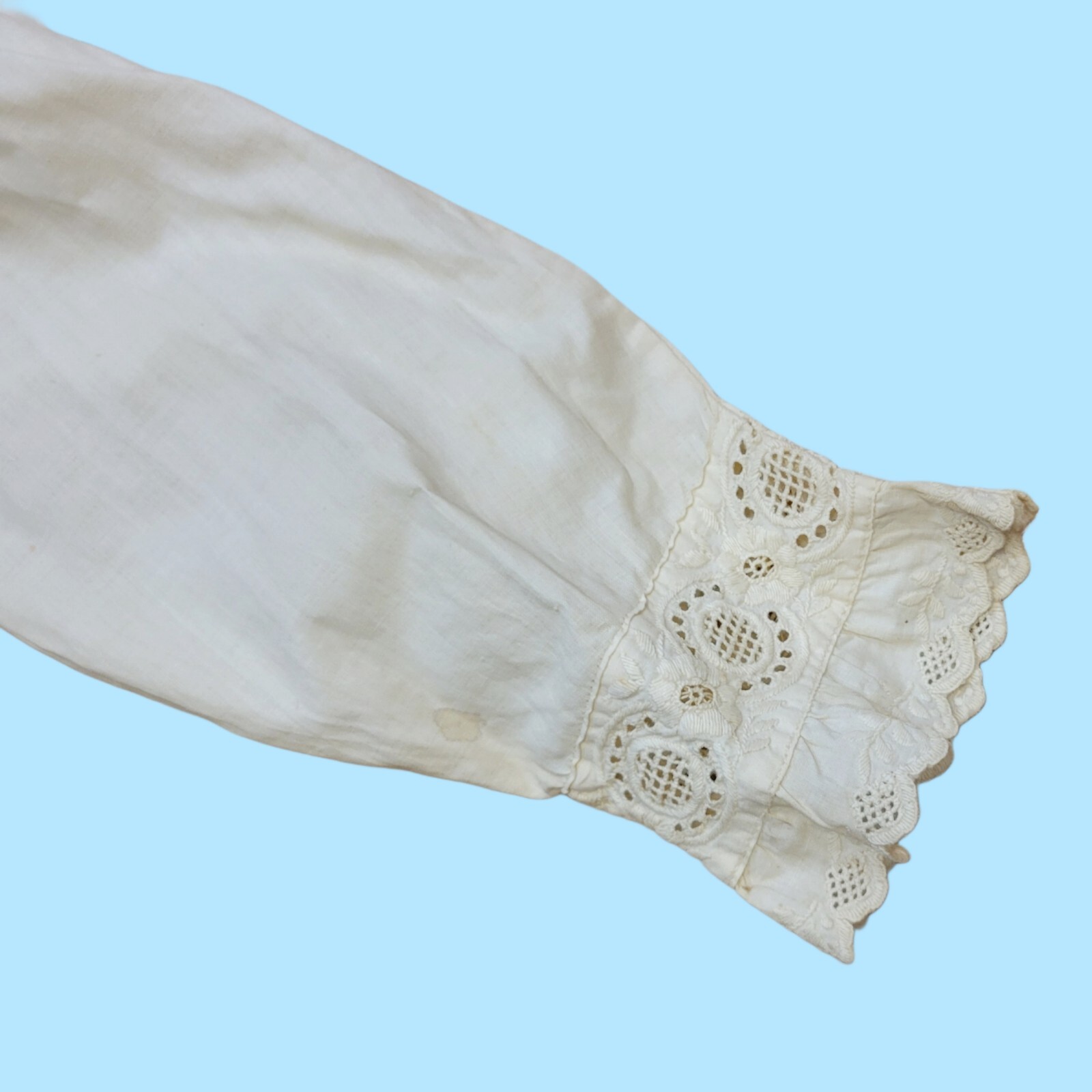 Antique Vintage Victorian Kids Dress Heavily Detailed Embroidered Ruffle Tiered image 5