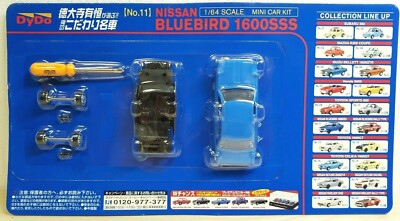 1/64 Konami Dydo NISSAN BLUEBIRD 1600SSS BLUE diecast car model