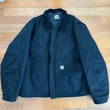 Vintage Carhartt J002 Jacket Mens 3XL Tall Zip Up Work Jacket Brass Buttons Y2K