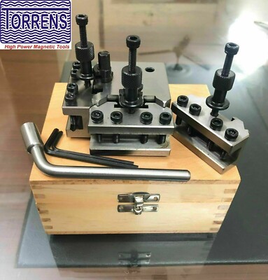 4 Pieces Set T37 Quick-Change Toolpost MI fordS ML7 Wooden Box