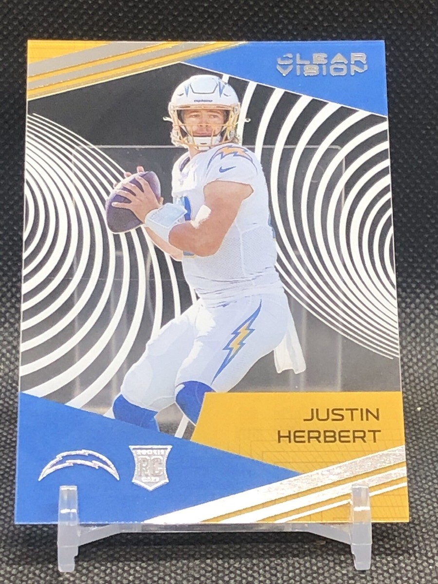 Justin Herbert 2020 CLEAR VISION ACETATE ROOKIE CARD PANINI