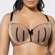 Parfait Charlotte 6901 Satin Padded Bra - Mid-Nude 32D - 44H UK Size