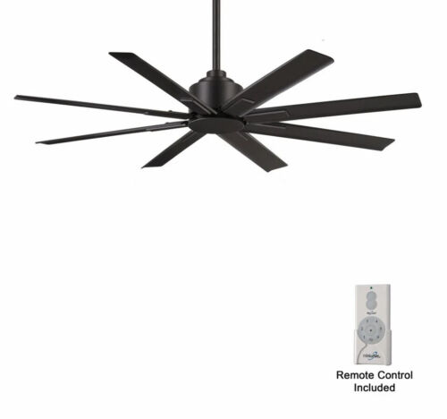 New Open Box Minka-Aire Xtreme H2O Indoor/Outdoor Ceiling Fan F896-52-CL Black